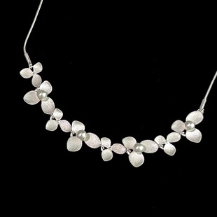 Dance项链 Flower Vintage古着 Pearl