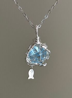 手工 Summer fish ice butterfly项链