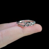 winding戒指 thread Vintage古着 Twisted