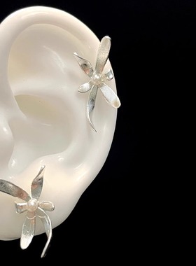 Vintage古着 White Orchid Mist Slumber耳饰