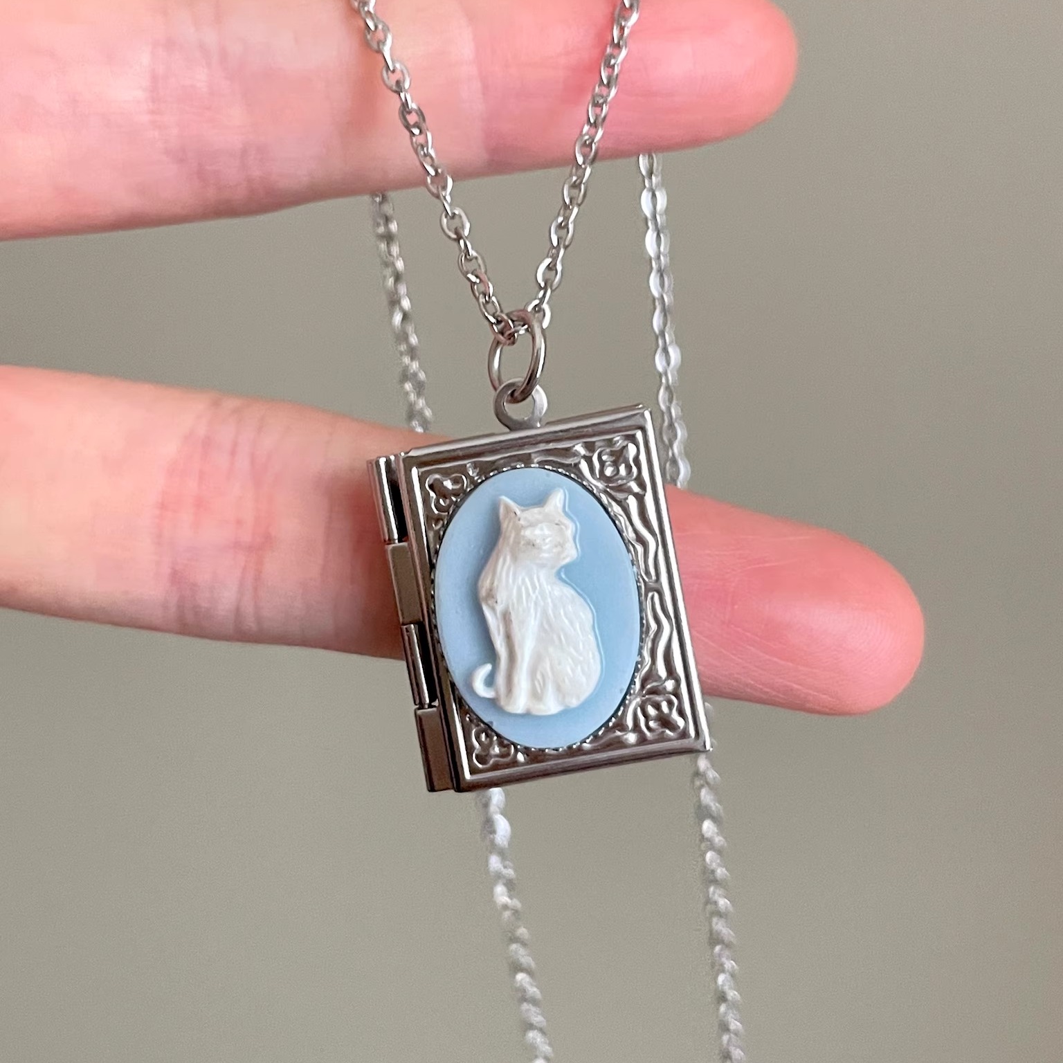 Vintage古着 Cat box项链