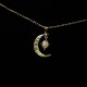 Vintage古着 crescent项链 Golden