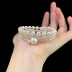 Vintage古着 Pearl rhinestone手镯