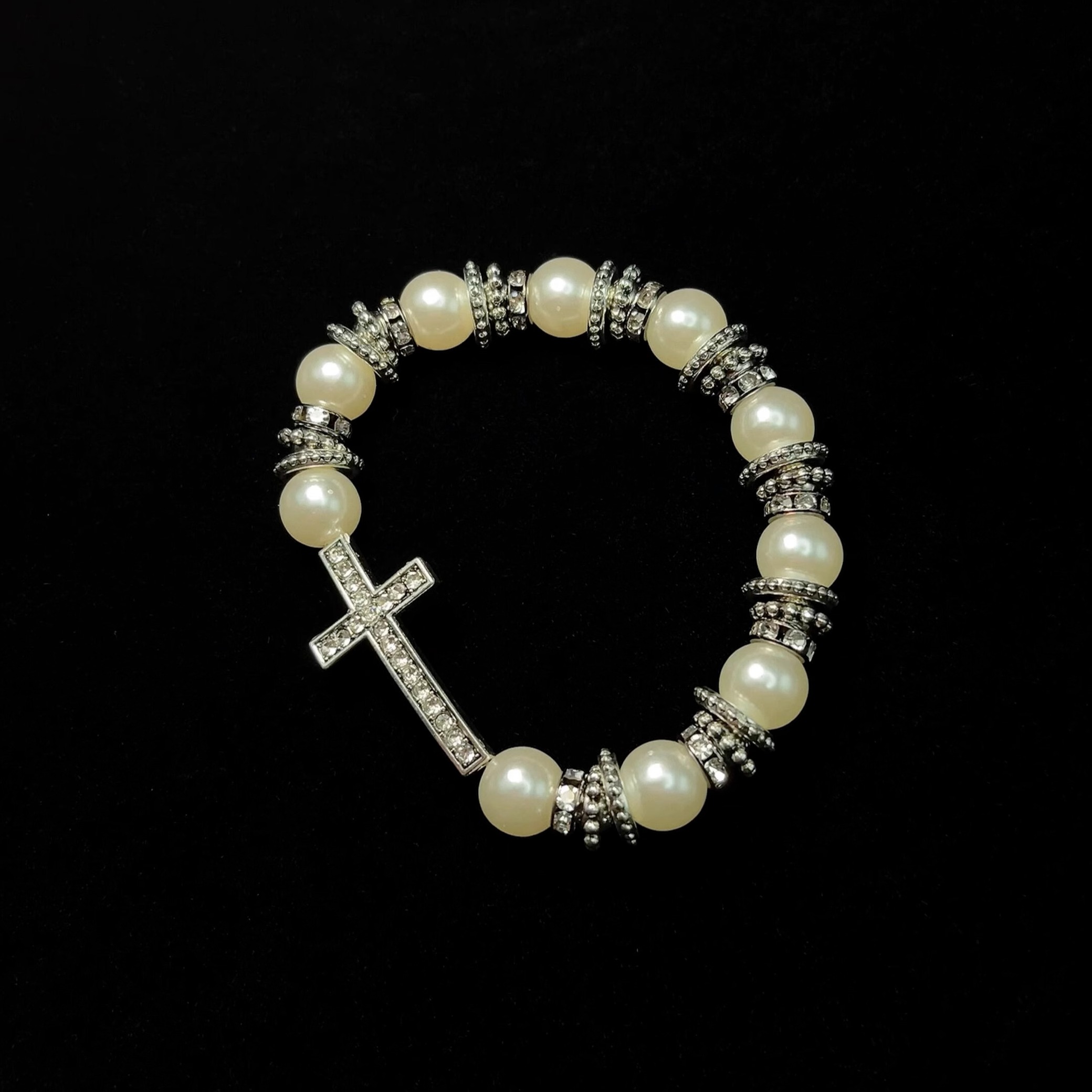 Vintage古着 Pearl Cross手串