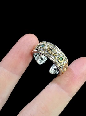 Vintage古着 Brushed zircon戒指