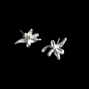 Vintage古着 Irregular Iris耳饰