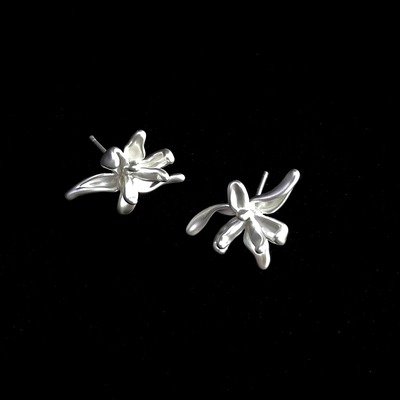 Vintage古着 Irregular Iris耳饰