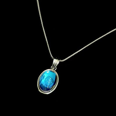 Vintage古着 Titanium steel moonstone项链