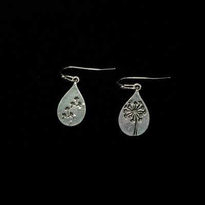 Vintage古着 Water drop printing耳饰