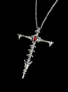 Vintage古着 Skeleton cross项链