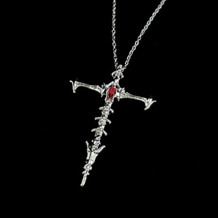 Vintage古着 Skeleton cross项链