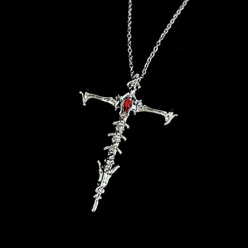 Vintage古着 Skeleton cross项链