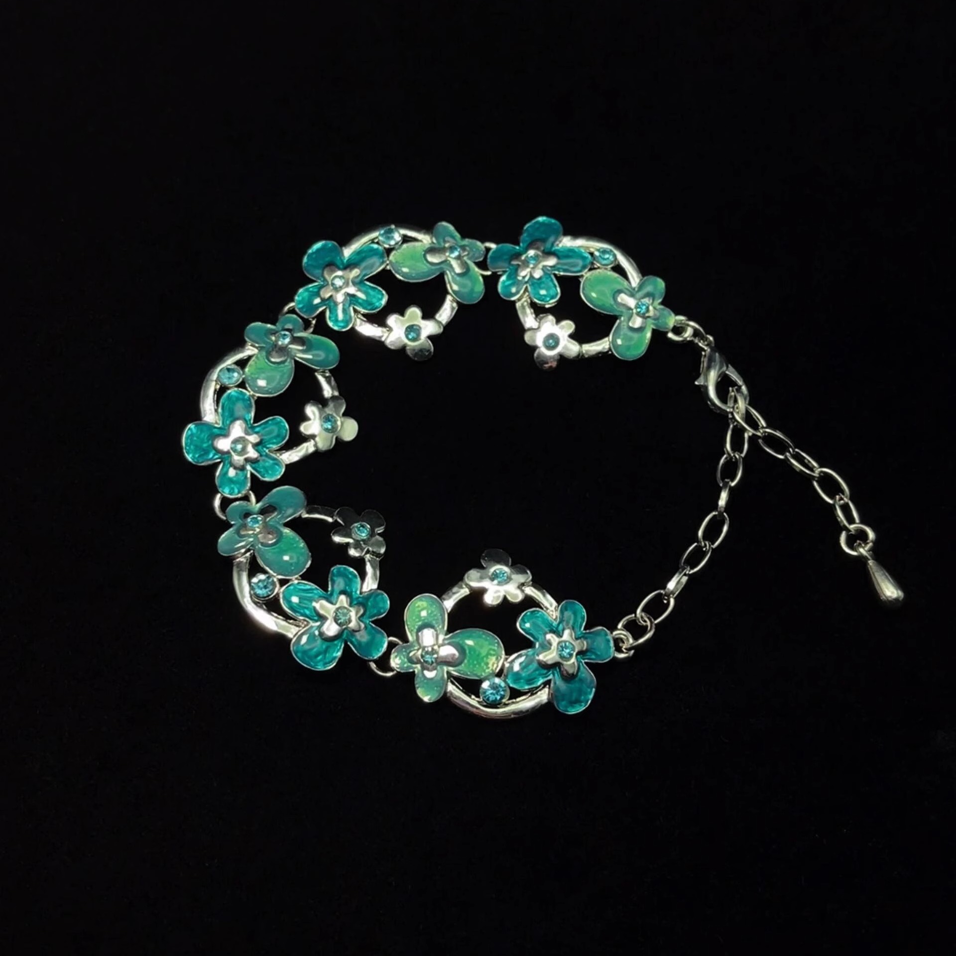 Vintage古着 Green new flowers手链