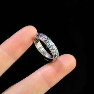 Vintage古着 Enamel apricot leaves戒指