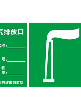 活性炭吸附装置标识牌铝板