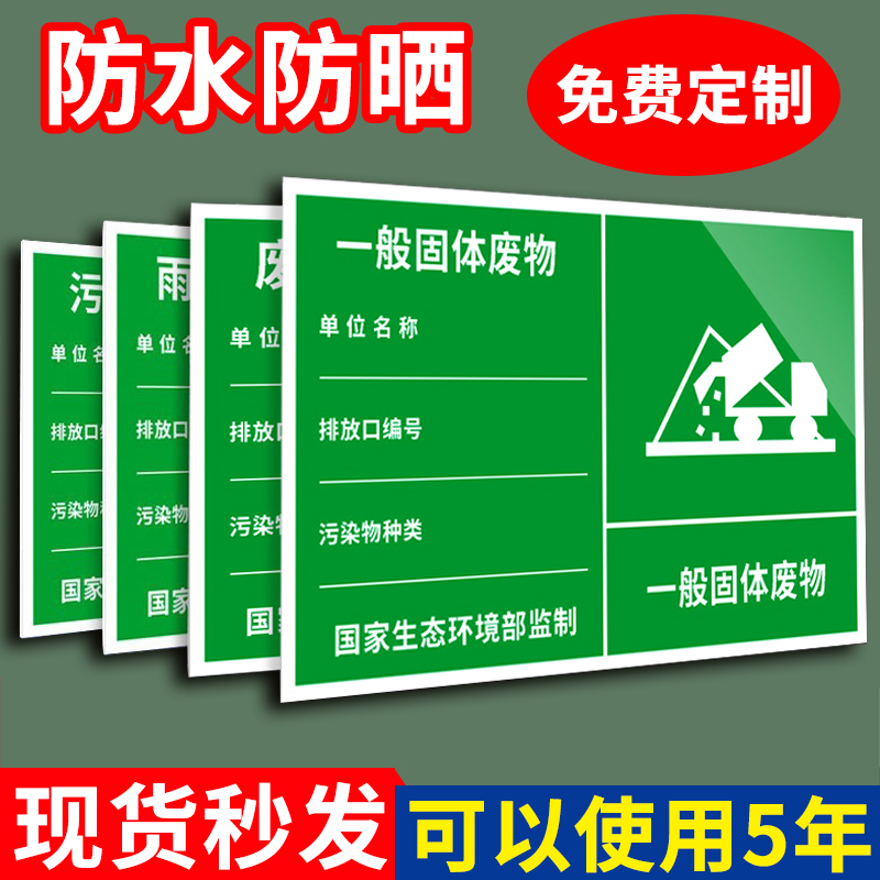 标识牌废气排放口铝板