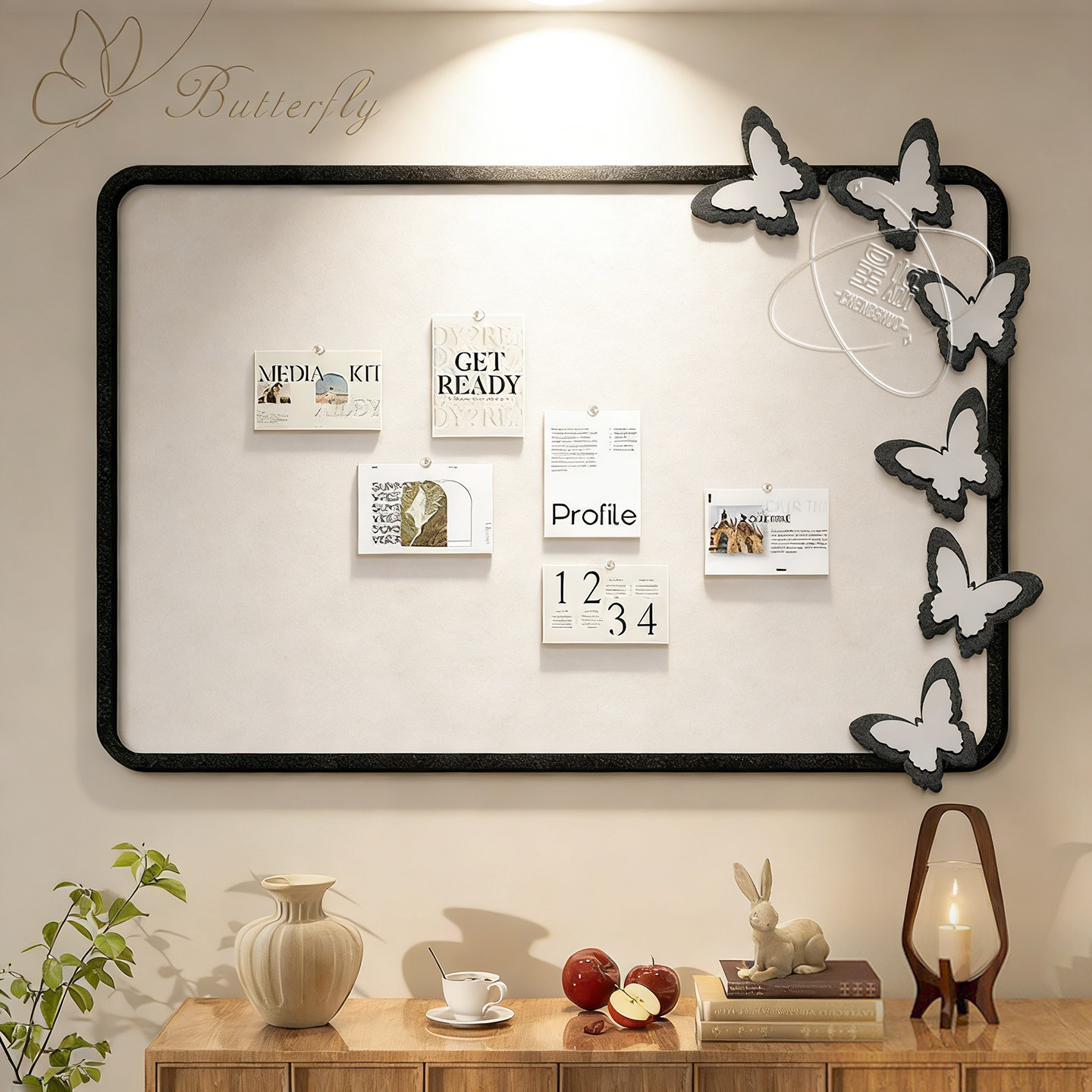 毛毡板毛毡墙贴免打孔照片墙背景板照片展示墙高级感客厅玄关卧室相片