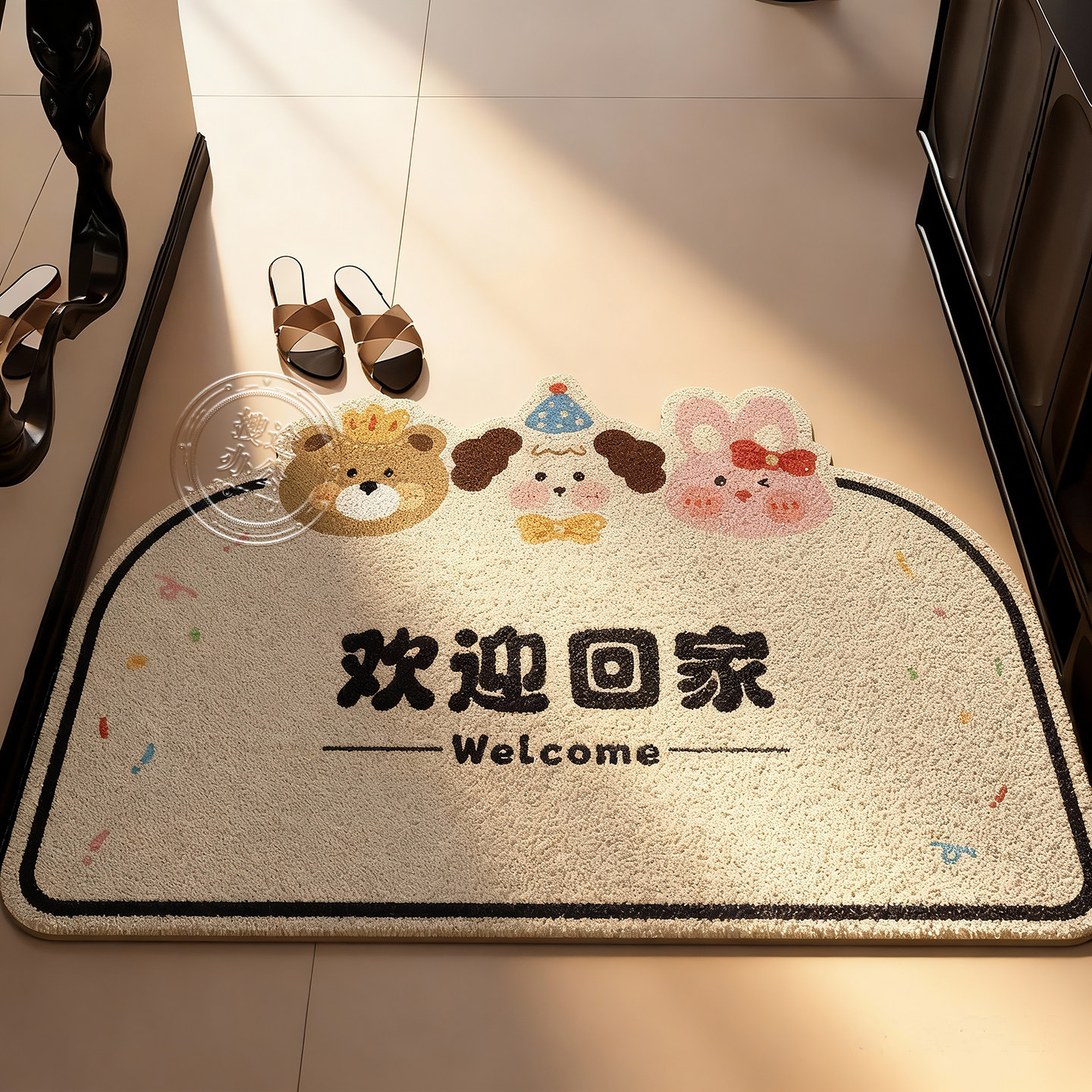 地垫入户门垫入户地垫氛围感丝圈防滑耐脏脚垫欢迎回家玄关门地毯,居家布艺,入户地垫,淘宝优惠券,粉丝福利购,淘宝优惠卷