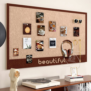 毛毡板墙贴照片墙背景板相片墙上展示板留言板软木板挂墙公告栏墙面装饰愿景板记事板展示墙主题墙便签告示栏
