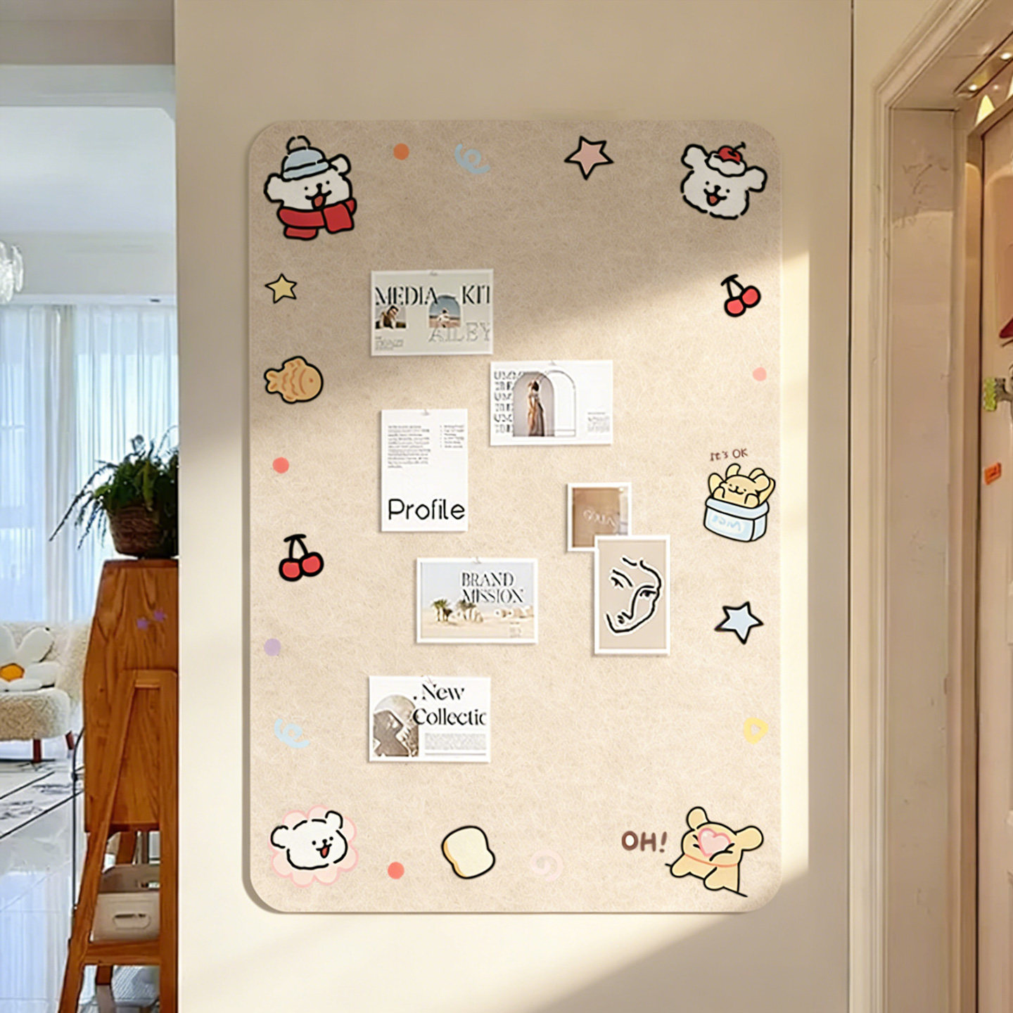 毛毡板照片墙贴展示板拍立得相册墙客厅玄关背景墙相片首饰收纳板墙面装饰画免打孔留言板愿景板软木板墙贴,文具电教/文化用品/商务用品,软木板/照片板/毛毡板,淘宝优惠券,粉丝福利购,淘宝优惠卷