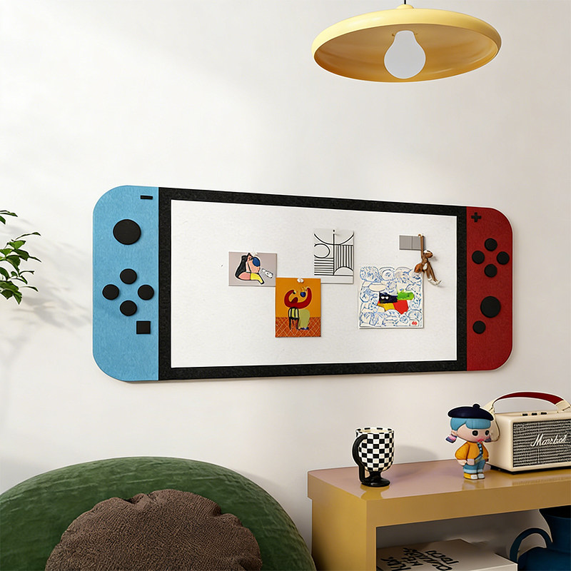 毛毡墙贴switch游戏机照片墙自粘3d立体装饰客厅多巴胺墙壁布置,文具电教/文化用品/商务用品,软木板/照片板/毛毡板,淘宝优惠券,粉丝福利购,淘宝优惠卷