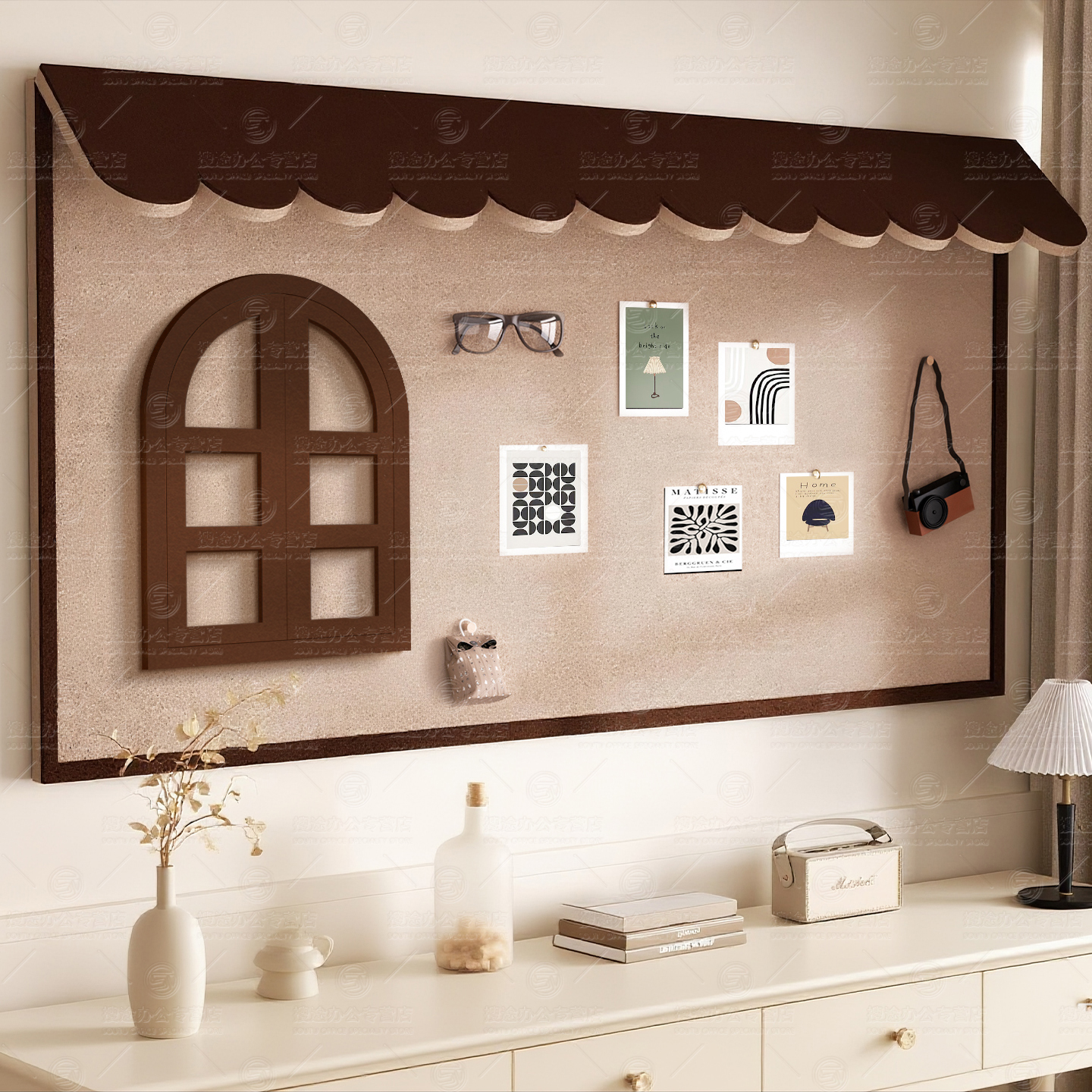 毛毡板墙贴照片墙展示墙背景板