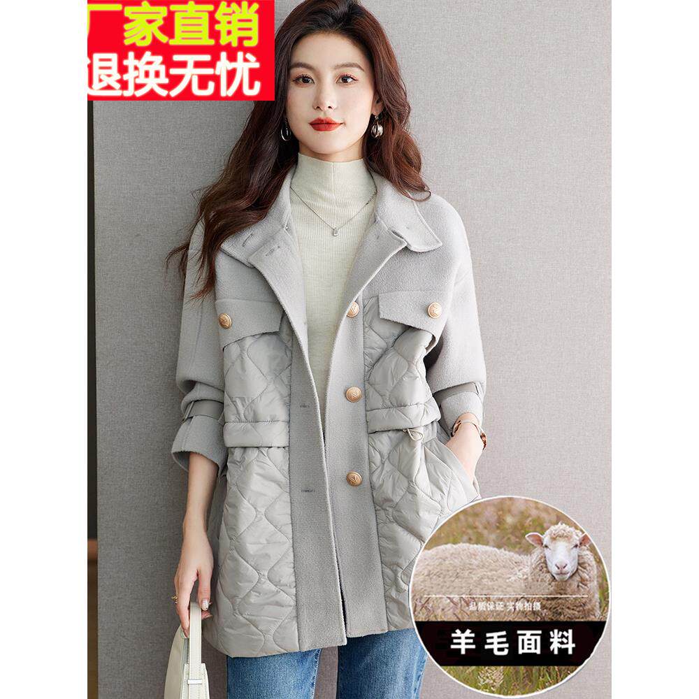 棉服女2024年新款冬季爆款超好看夹棉外套女秋冬高级感中长款棉衣