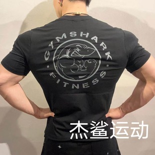 现货GYMSHARK LEGACY二代新款男运动健身休闲圆领修身弹性短袖C6