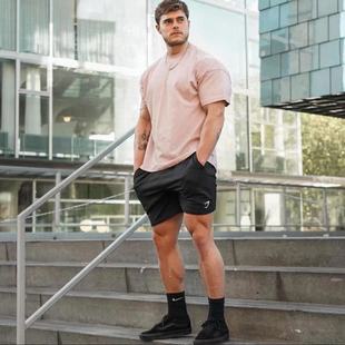Gymshark男sport shorts小标夏季运动健身休闲速干透气弹性短裤H4