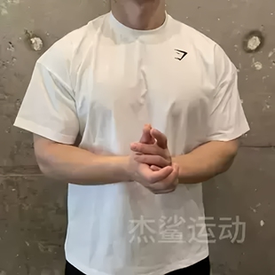 现货Gymshark performance男子运动休闲速干小标宽松圆领短袖B9
