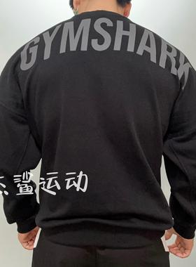英国GYMSHARK Power Wordmark新款宽松显大春秋运动休闲圆领卫衣