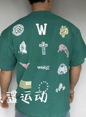 折扣清仓DARCSPORT限量狼头SSDD多图案男运动休闲宽松圆领短袖I2