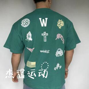 折扣清仓DARCSPORT限量狼头SSDD多图案男运动休闲宽松圆领短袖I2
