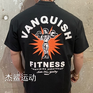 现货VANQUISH英国VQ男女运动休闲健身INSPIRING圆领宽松棉短袖F2