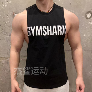 克里斯同款Gymshark Impact男运动健身字母标棉质无袖背心坎肩M3