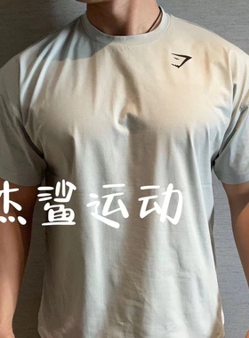 现货Gymshark performance男子运动休闲速干小标宽松圆领短袖B9