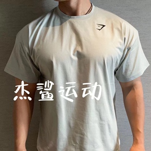 现货Gymshark performance男子运动休闲速干小标宽松圆领短袖B9