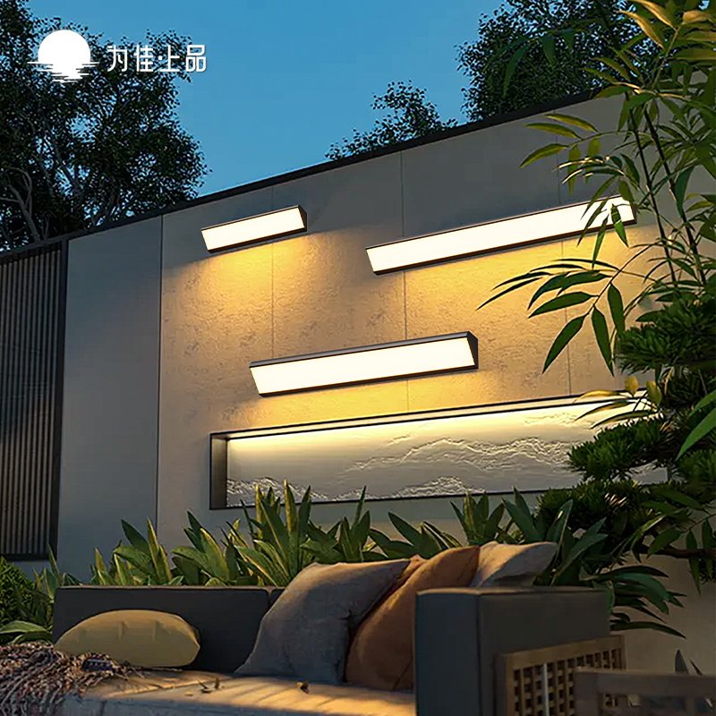 户外壁灯太阳能防水别墅庭院人来即亮室外长条人走即灭感应灯墙灯