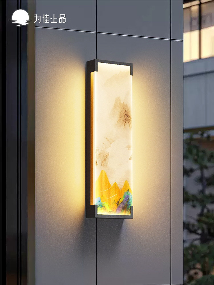 户外太阳能壁灯屋防水花园屋壁灯2025新型现代家居户外外墙灯