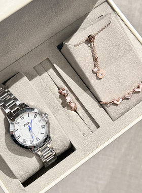 FILA斐乐经典系列女士手表女款小众轻奢送闺蜜女生日礼物礼盒6646