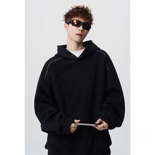 Crying Center哭喊中心三川一禾阿茶与阿古360g华棉大码连帽卫衣