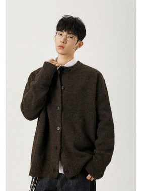 Mansway男道男装阿茶与阿古19STUDIO港味潮人馆700克新款开衫毛衣