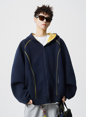 Crying Center哭喊中心早起工作室几物男装设计400g开衫连帽卫衣