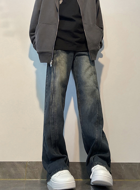 Crying Center男裤子净化眼球三川一禾nuthink高街加绒加厚牛仔裤