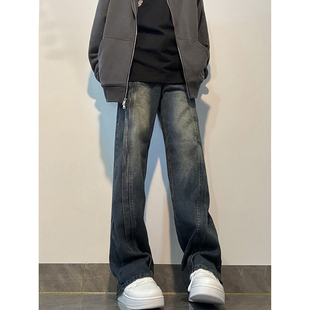 Crying Center男裤子净化眼球三川一禾nuthink高街加绒加厚牛仔裤