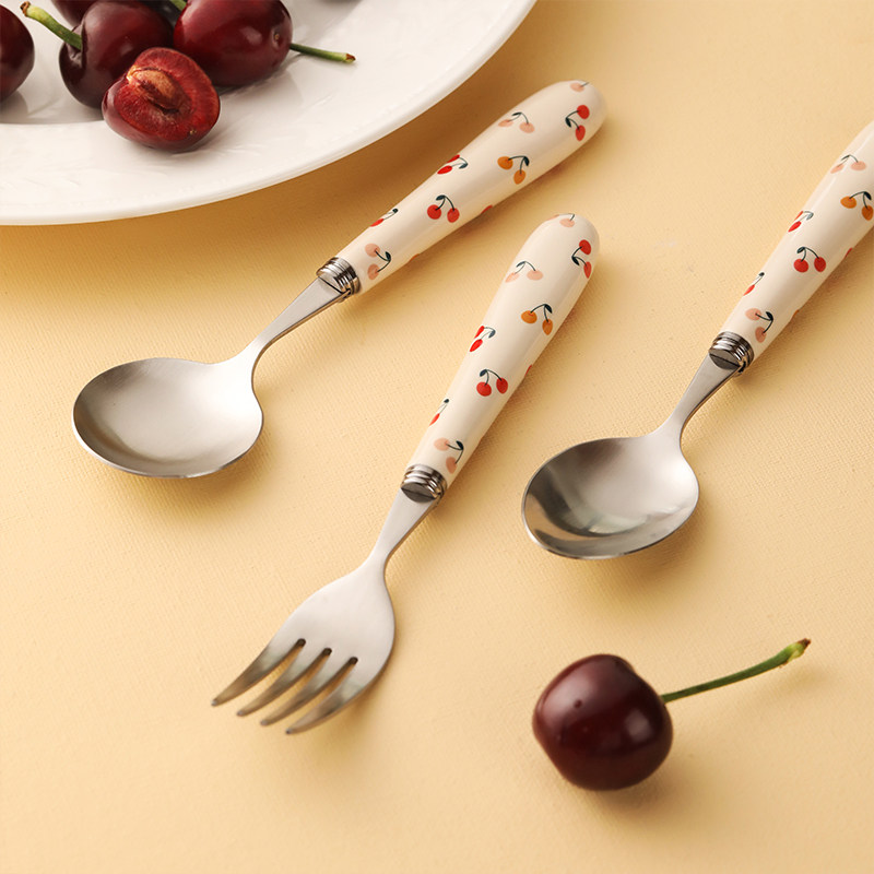 蓝莲花卡通不锈钢勺子家用创意可爱儿童宝宝吃饭调羹高颜值小汤勺,餐饮具,西餐餐叉,淘宝优惠券,粉丝福利购,淘宝优惠卷