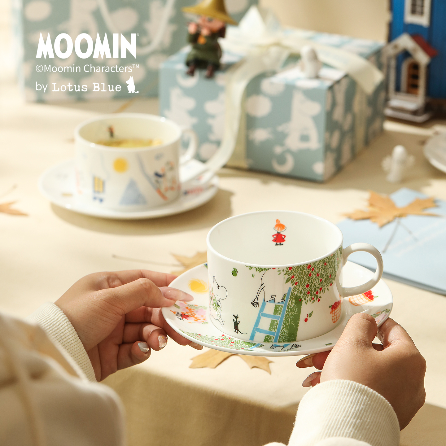 moomin姆明水杯咖啡杯马克杯骨瓷