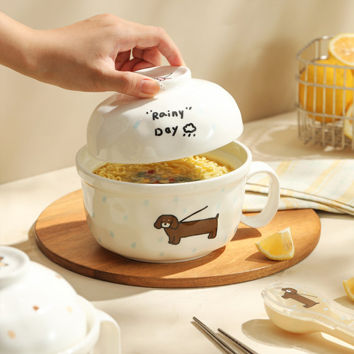 高颜值泡面碗泡面杯大口径