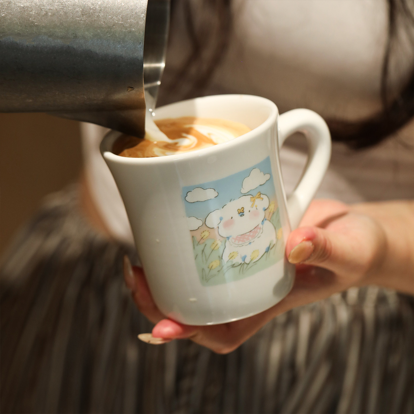 高颜值咖啡杯水杯女生家用陶瓷