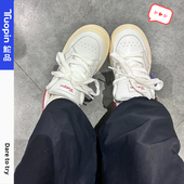 女2026春夏新款 休闲百搭面包鞋 小众女鞋 鮀品小白鞋 子厚底运动板鞋